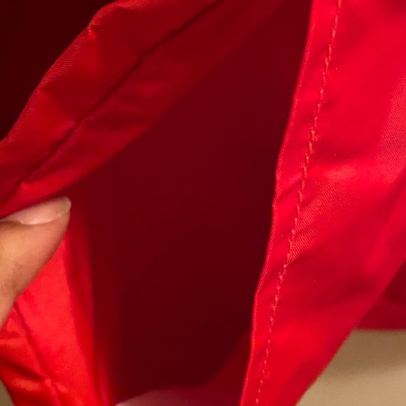 NWOT  Jeans Small Red 100% Nylon Windbreaker Jacket Coat - Picture 4 of 9
